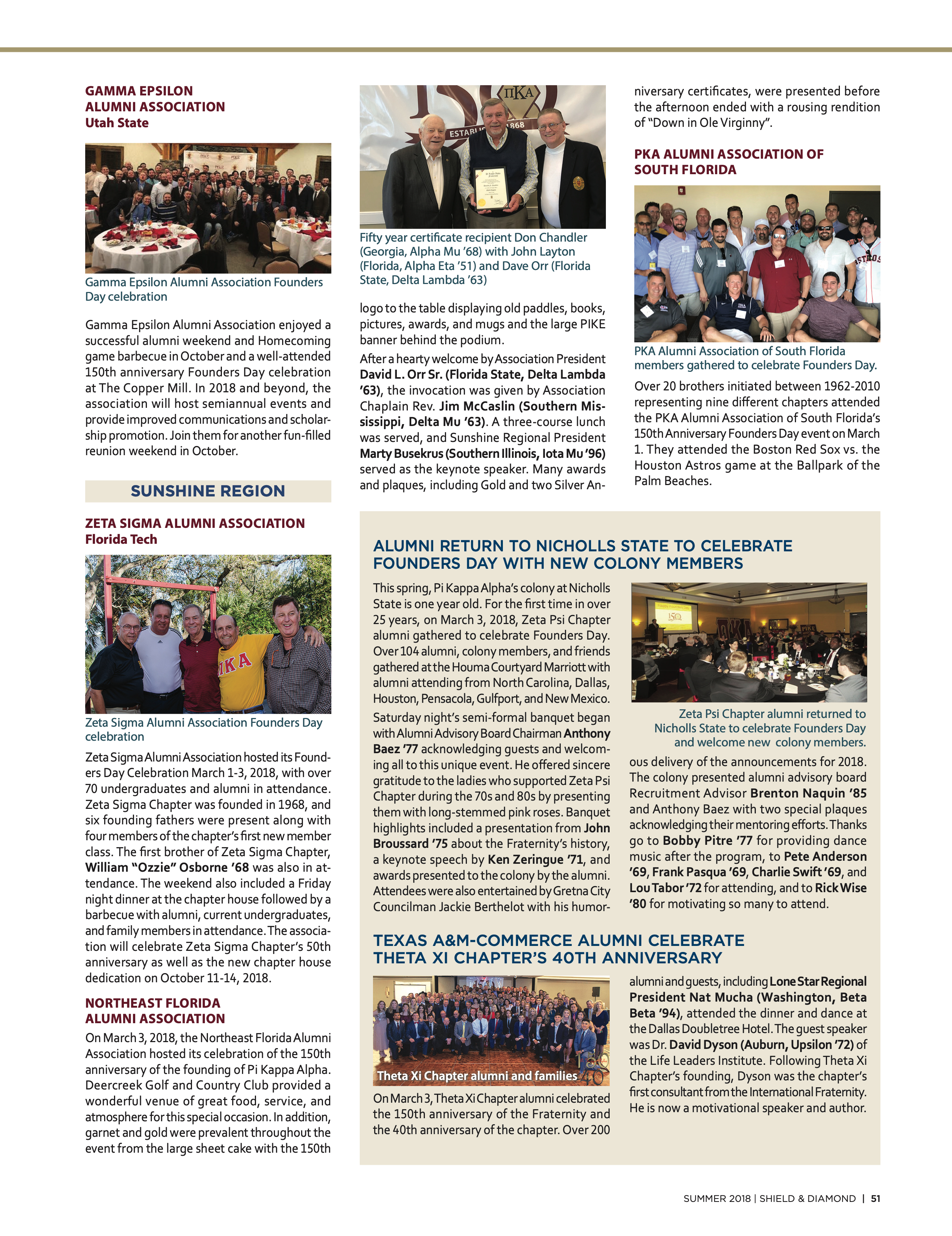 Alumni Return to Nicholls State to Celebrate Founders Day with New Colony Members